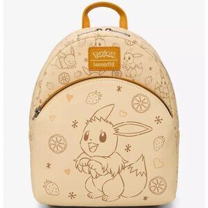 Loungefly Pokemon Eevee Mini Backpack Eevee Berries Pattern Bag New